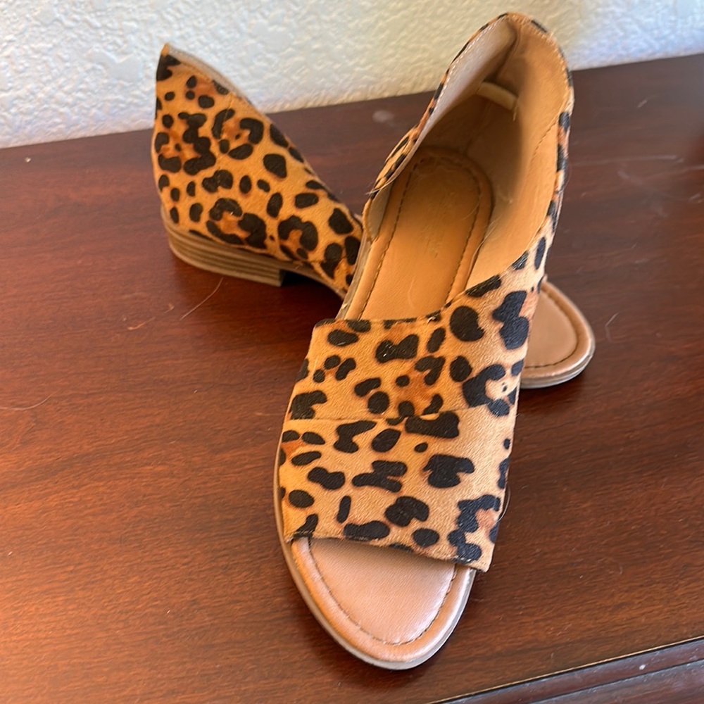 Animal print flats
